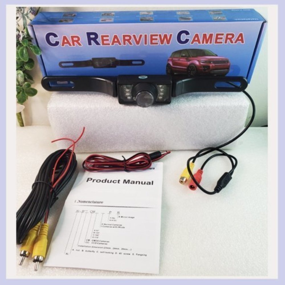 Black Rearview Camera with Night Vision